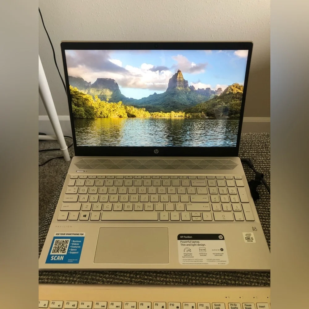 HP Pavilion Laptop and wireless keyboard and mouse